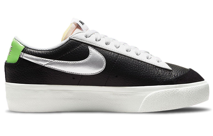 (WMNS) Nike Blazer Platform 'Black Metallic Silver' DN8010-001