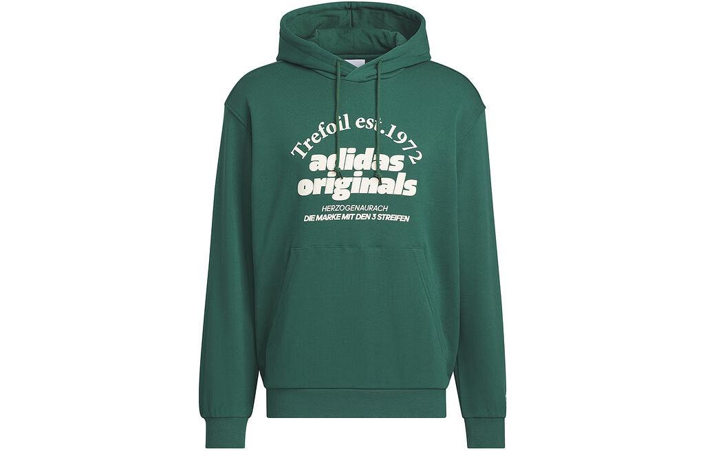 adidas Originals Graphic Hoodies Asia Sizing 'Green' JE3486