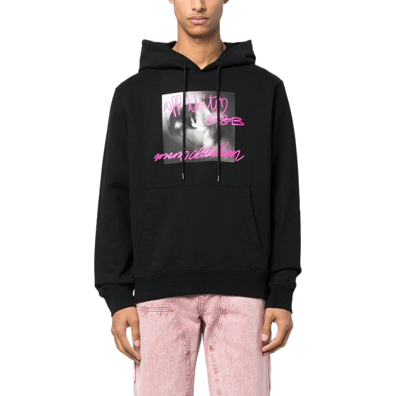 Off-White Graphic-Print Hoodie OMBB097F22FLE0131068