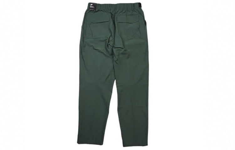 Men's Nike Sportswear Premium Essentials Cone Woven Sports Solid Color Casual Long Pants Dark Green CZ9884-337