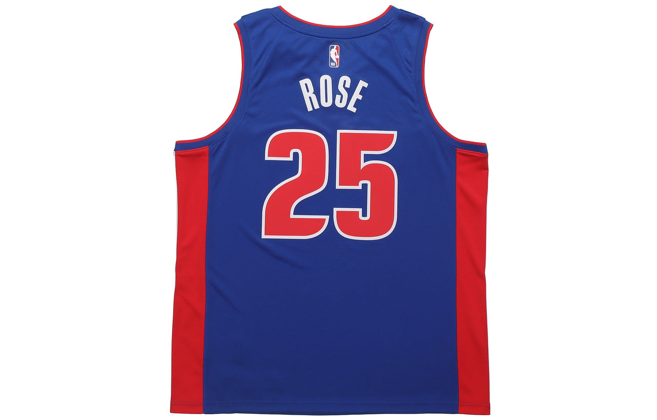 Nike NBA Casual Sports Basketball Jersey SW Fan Edition Detroit Pistons 25 Blue CW3664-401