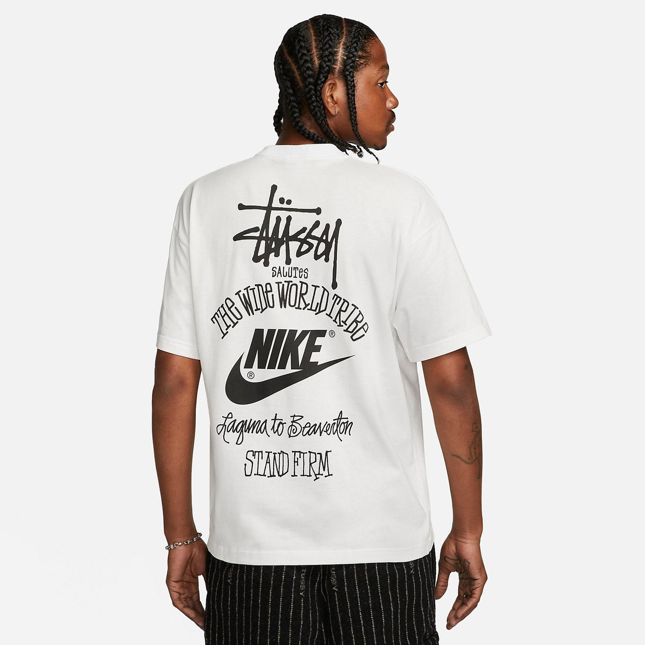 Nike x Stussy The Wide World Tribe T-Shirt 'White' DV1774-100