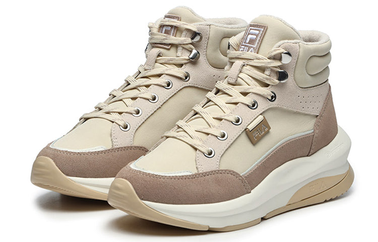 (WMNS) FILA Casual Boots 'Cream White Pink' F12W144405FAL