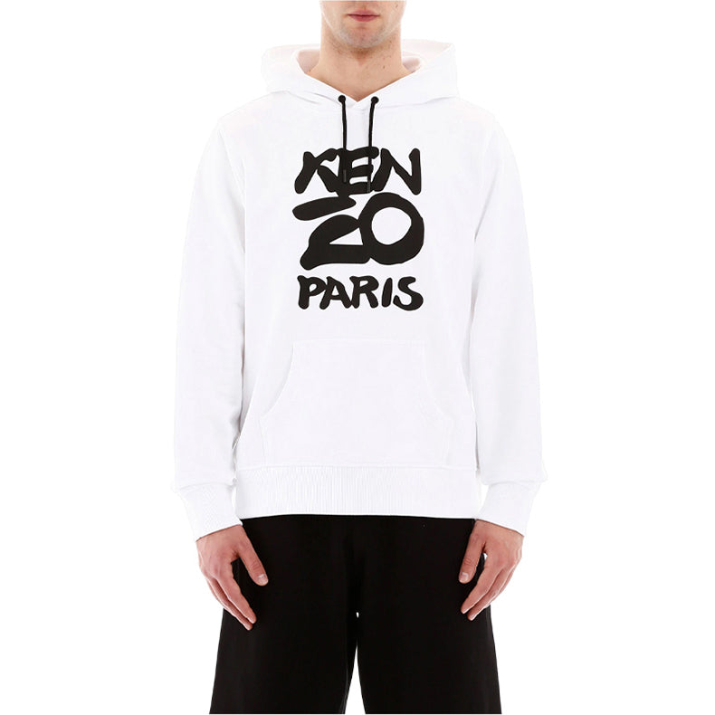 KENZO Alphabet Logo Pattern Hoodie 'White' FA55SW1654ME-01