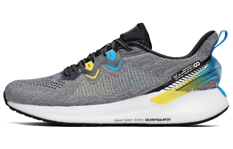 361 Degrees  QU!K Energy Reversal Running Shoes 'Grey Yellow' 572022288-13