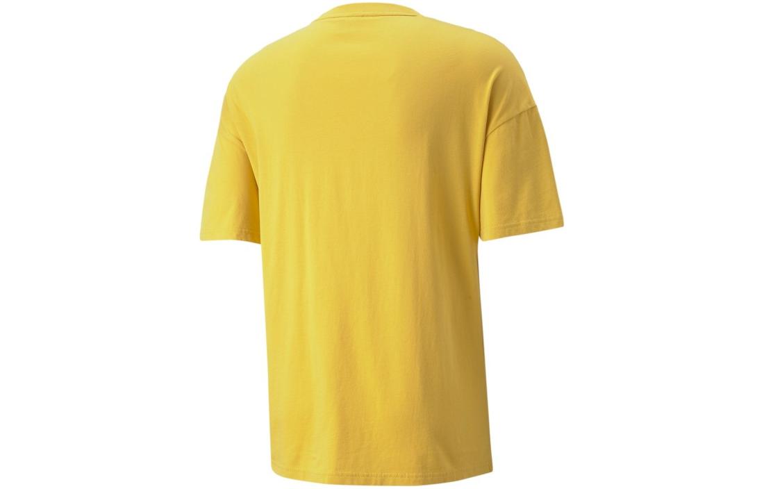 PUMA Logo Zip Pocket Tee 'Yellow' 535418-31