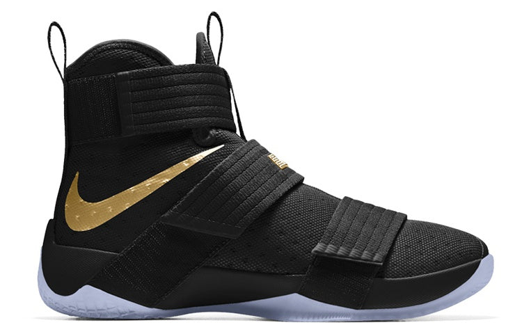 Nike LeBron Zoom Soldier 10 Black Gold 'Black Gold yellow gold' 885682-991