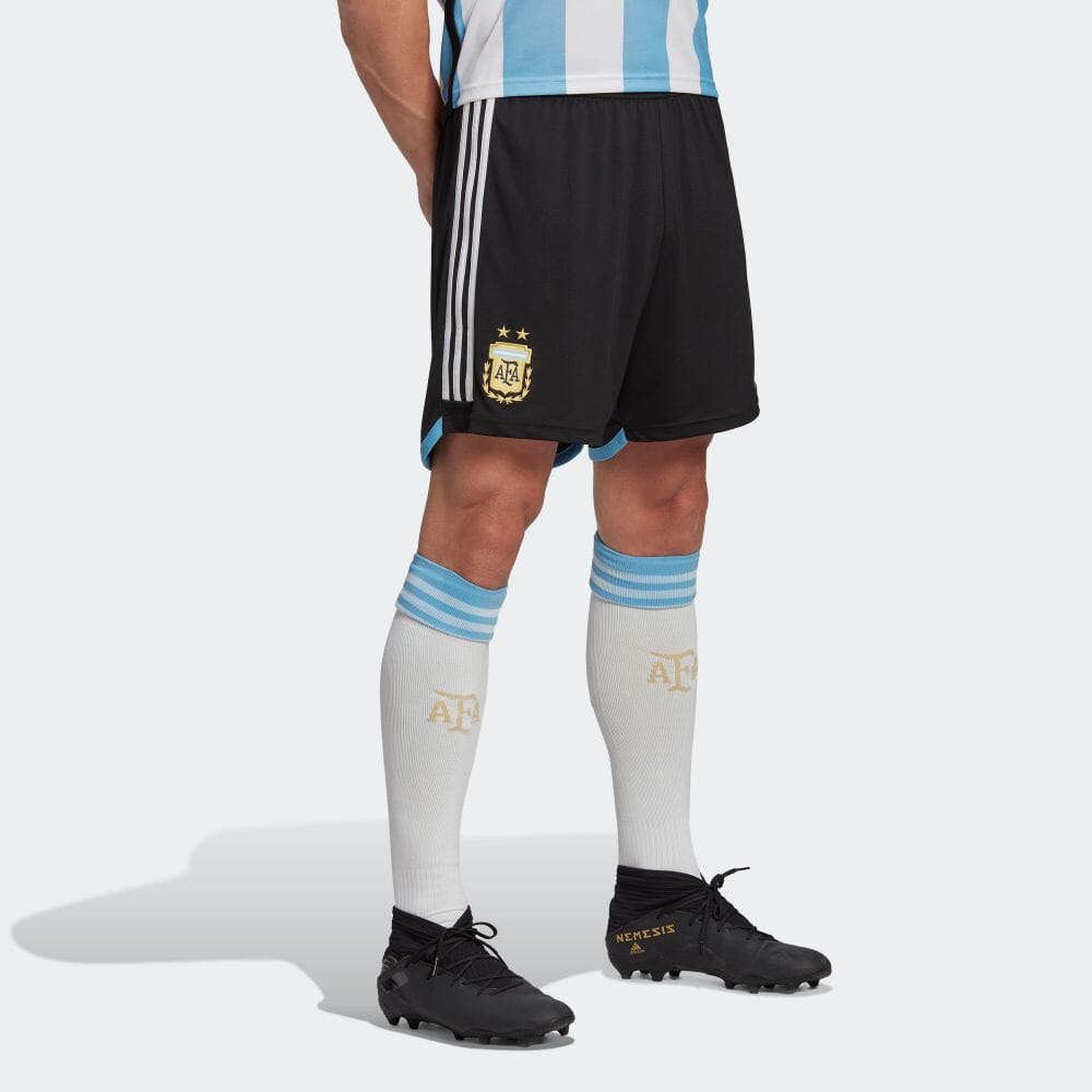 adidas Argentina 22 Home Shorts 'Black White' HB9216