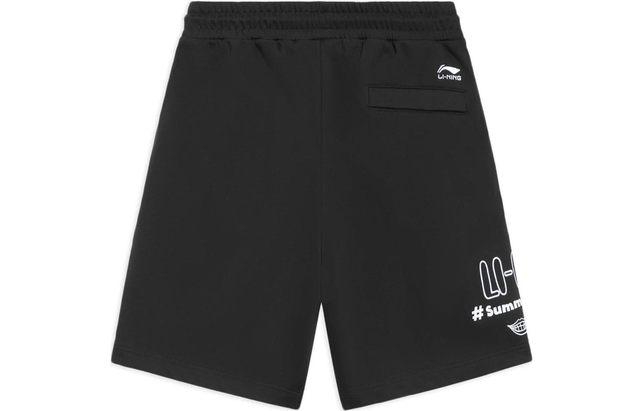 Li-Ning Summer Soul Party Graphic Shorts 'Black' AKSS297-1