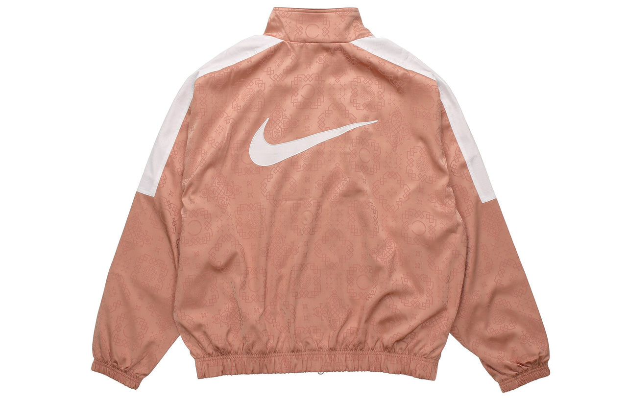Nike x CLOT Rose Gold Silk Pattern Track Jacket Pink CT4083-605