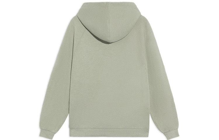 Li-Ning Vital Series Logo Embroidered Sports Pullover Hoodie 'Green' AWDS232-1