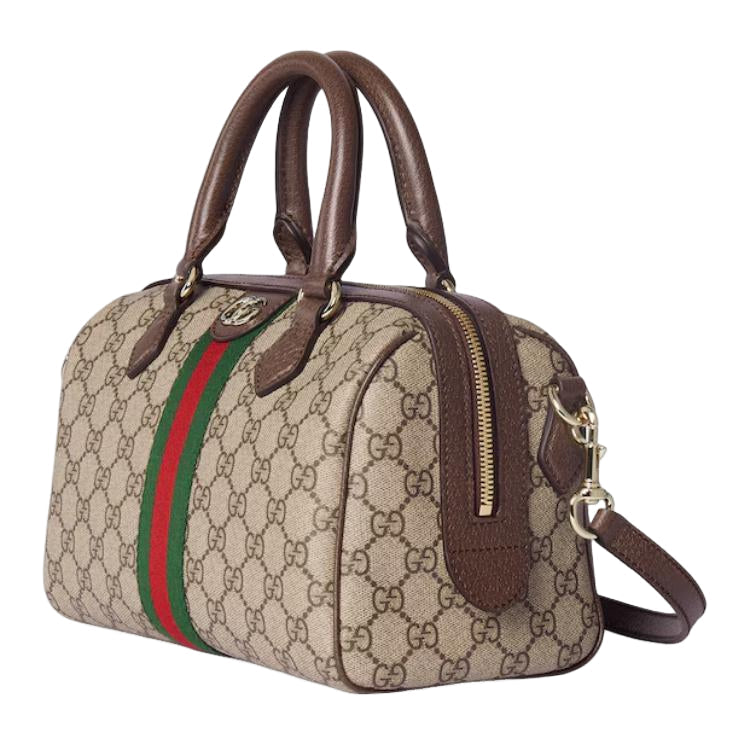 (WMNS) Gucci Ophidia Medium Boston Bag 'Beige Dark Brown' 836825-FAE0J-9867