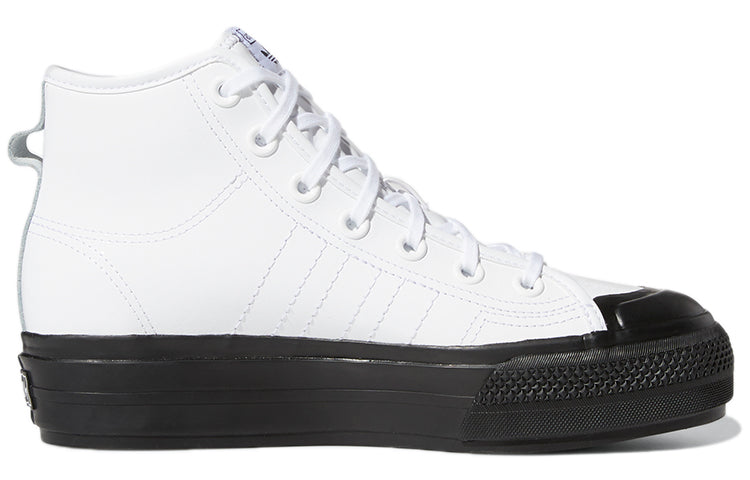 (WMNS) adidas Nizza RF Platform Mid 'White Black' FY7606