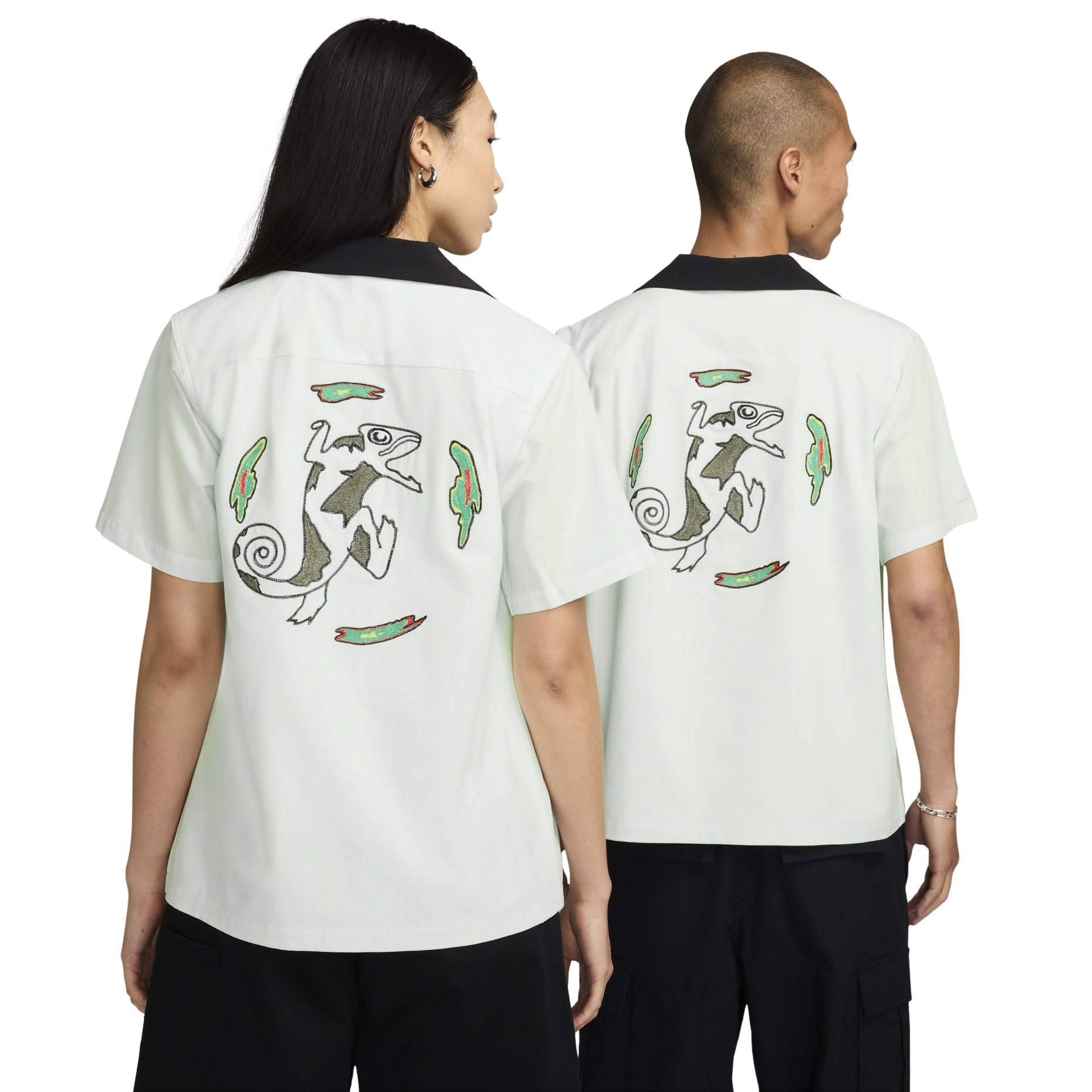 Nike SB Short-Sleeve Button-Up Skate Bowler Shirt 'Federation Agnostic' FZ4059-394