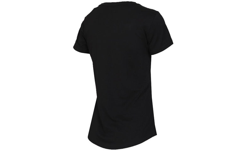 (WMNS) PUMA Sports Gym Printing Short Sleeve Black 581631-01