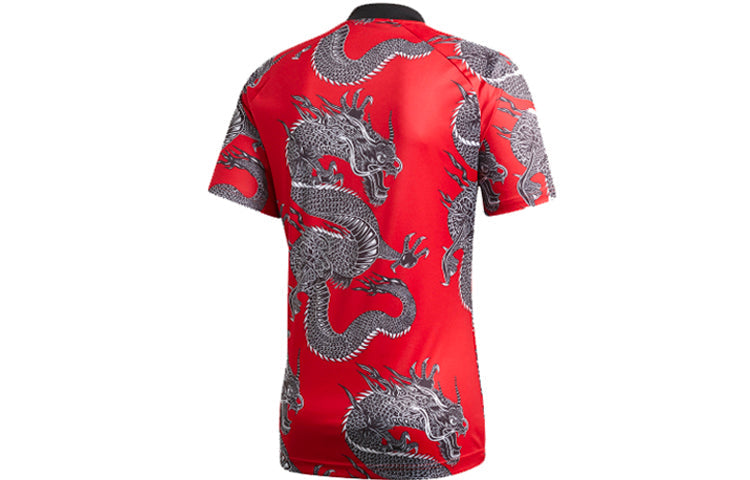 adidas CNY Manchester United Tee For Men Red FU1323