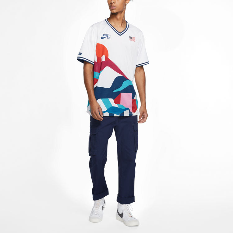 Nike SB x Parra USA Federation Kit Crew Jersey 'White Multi' CT6071-100
