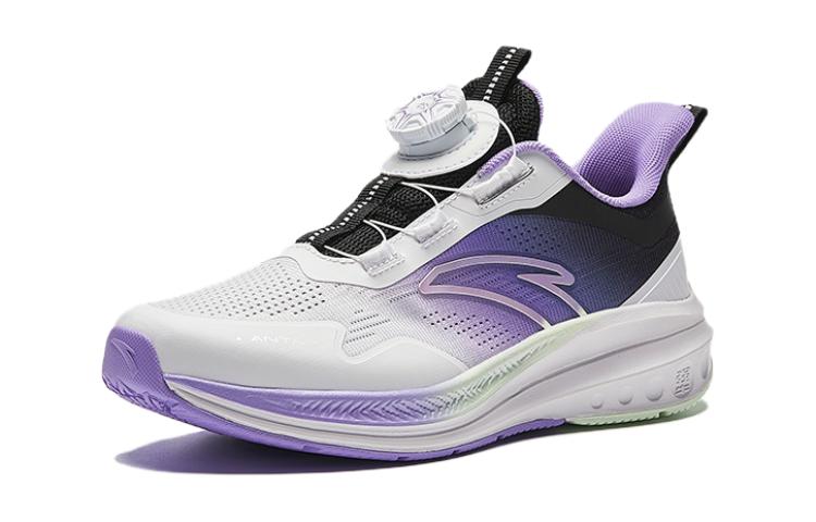 (GS) ANTA Running Series Sneakers 'White Purple Black' 322425509-3