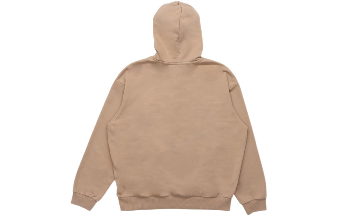 New Balance Logo Print Hoodie 'Beige Black' 5CC44353-BEI