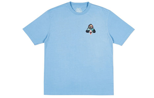 PALACE Sans Ferg T-Shirt Cornflower Blue Glasses Back Logo Short Sleeve Unisex P18SS062