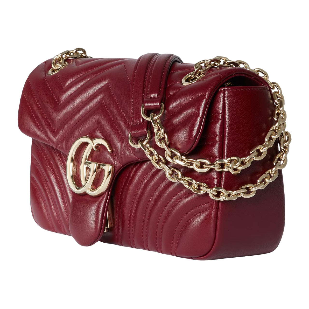 (WMNS) Gucci GG Marmont Medium Shoulder Bag 'Rosso Ancora Red' 837267-AAE38-6207