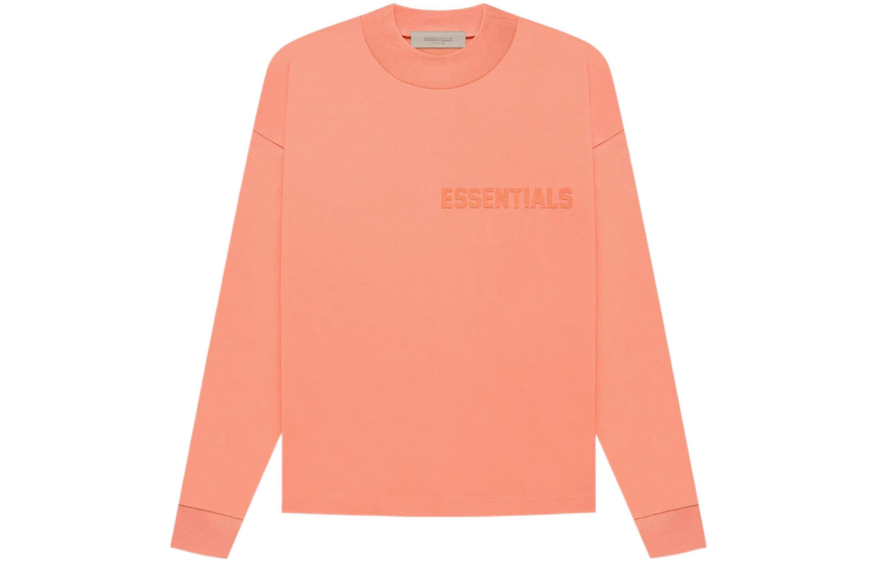 Fear of God Essentials FW22 Long Sleeve Tee 'Coral' FOG-FW22-055