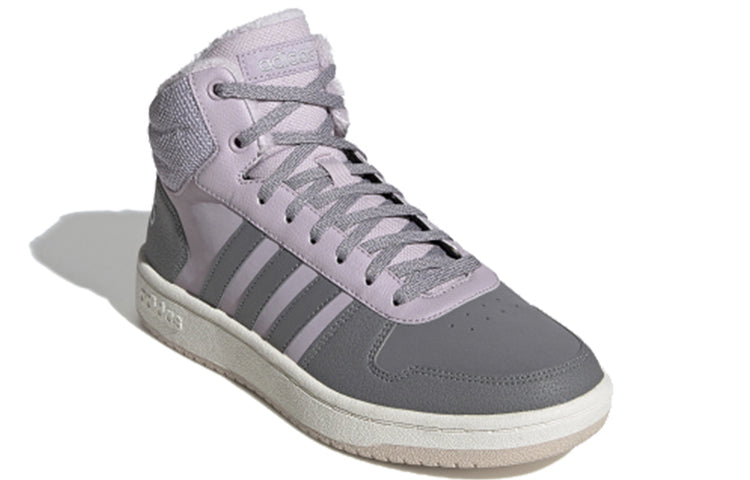 (WMNS) adidas Hoops 2.0 Mid 'Grey Purple' EE7878