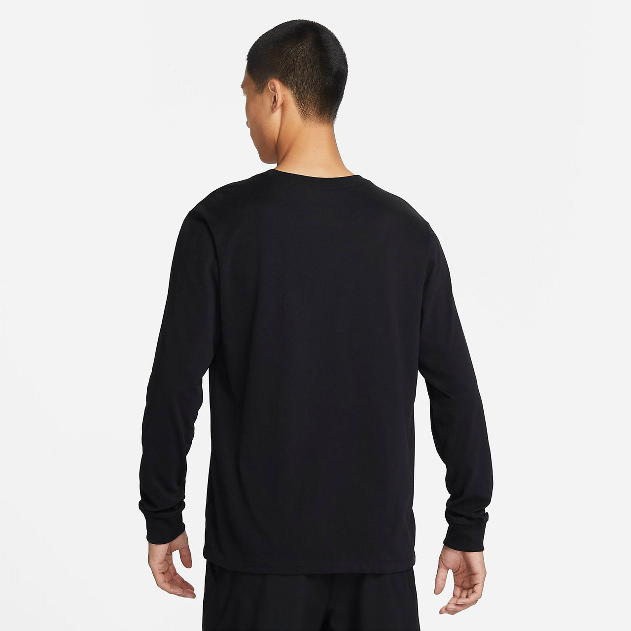 Nike Dri-FIT UV Long Sleeve Miler Running T-Shirt 'Black' BV7970-010