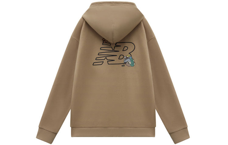 New Balance x JHI Logo Printed Hoodie 'Brown' NCA89033-BEI