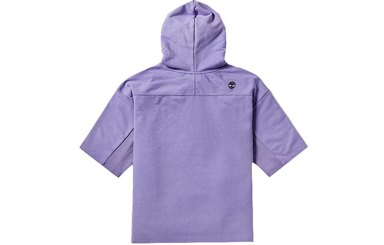 Timberland logo Printing Casual hooded Short Sleeve Purple B5804-K13