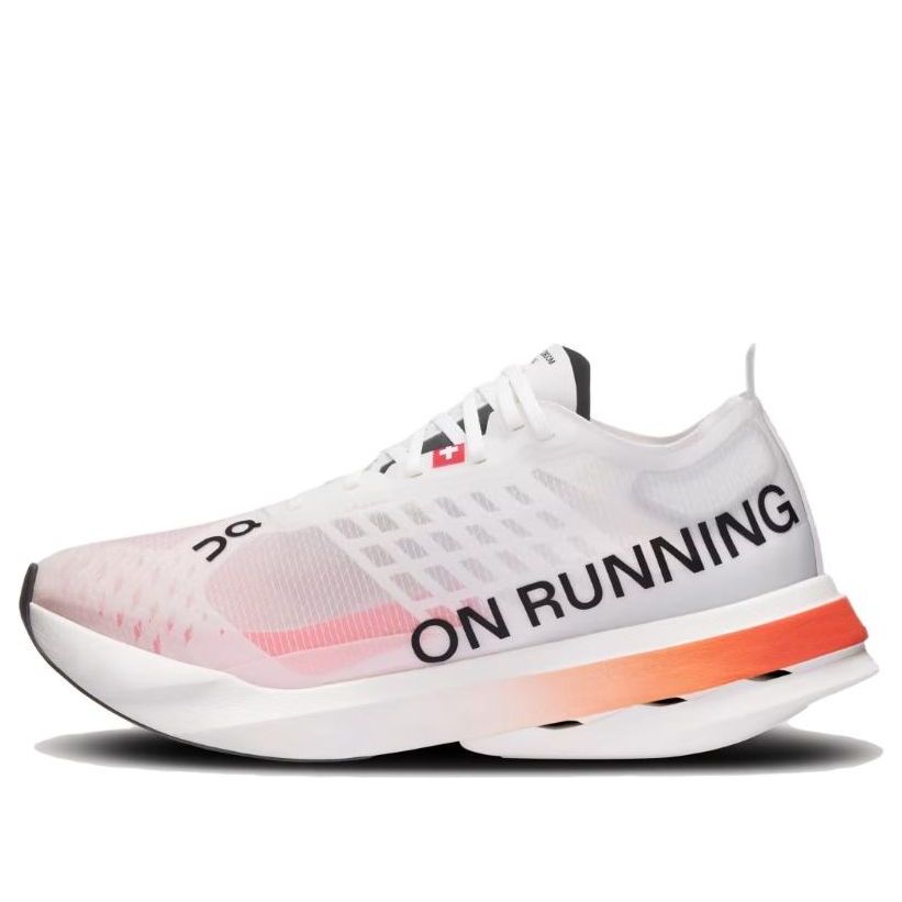 (WMNS) On Running Cloudboom Strike 'White Black Orange' 3WE30470462