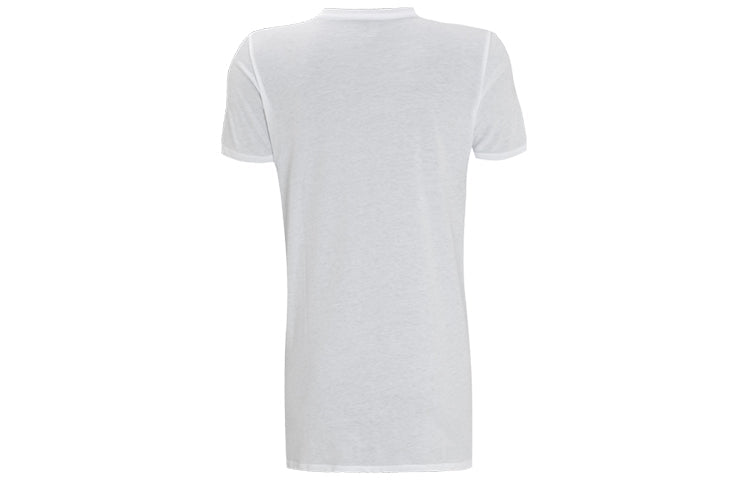 (WMNS) Under Armour Chest Logo Sports Short Sleeve White 1357414-100