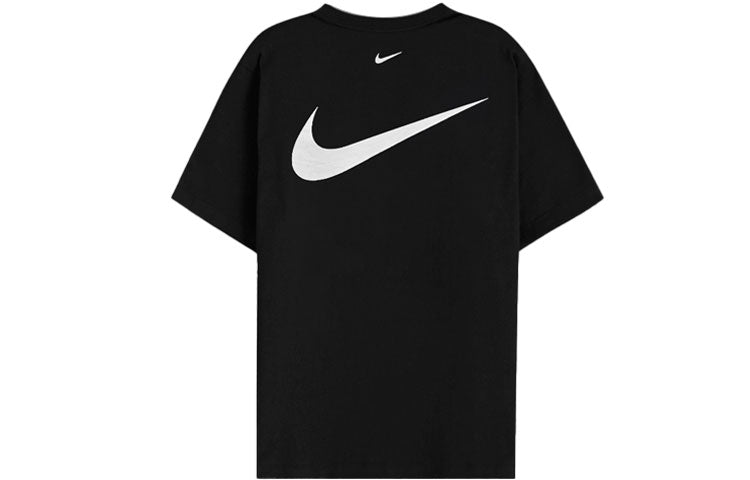 Nike Sportswear Swoosh Chest Sports Round Neck Short Sleeve Black DH0030-010