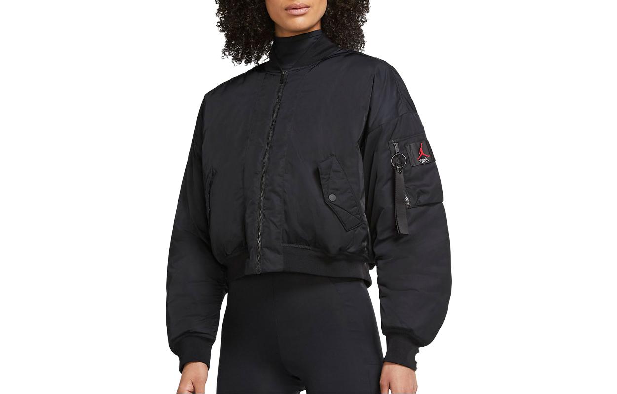(WMNS) Air Jordan Flight Jacket 'Black' CW6449-010