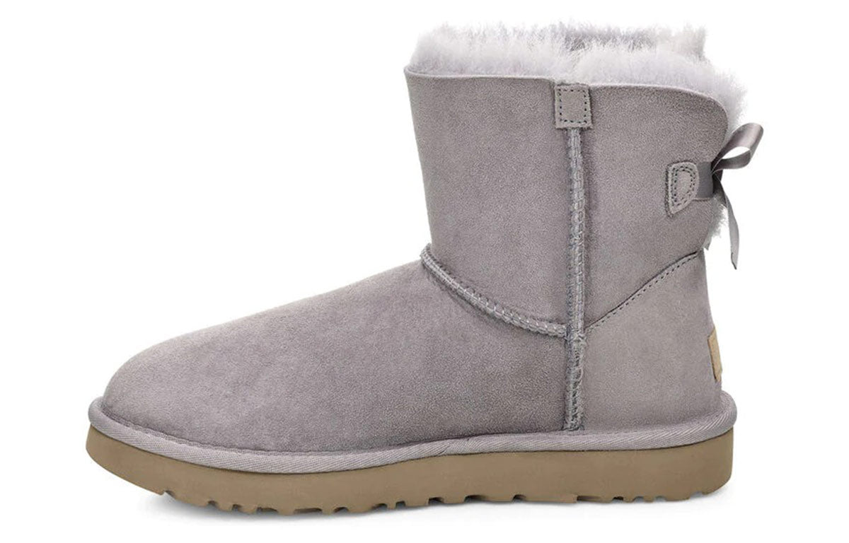 (WMNS) UGG Mini Bailey Bow II 'Grey' 1016501-SAMT