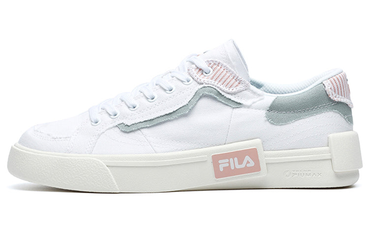 (WMNS) FILA FUSION Canvas Skate Shoes 'White' T12W228207FSW