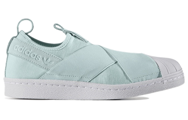 (WMNS) adidas originals Superstar Slip-on 'Green Mint White' S76407