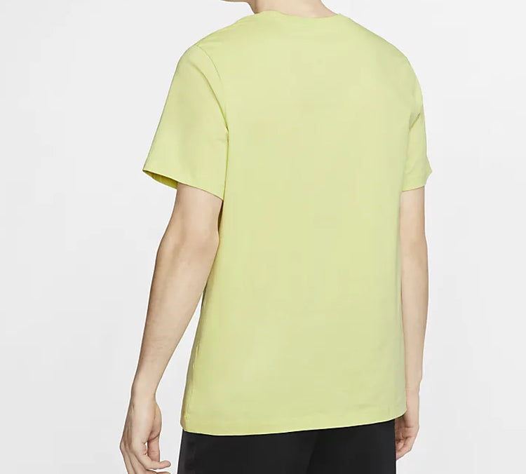 Nike Sportswear Men Air Logo Cotton Short Light Lime Yellow CT6533-367