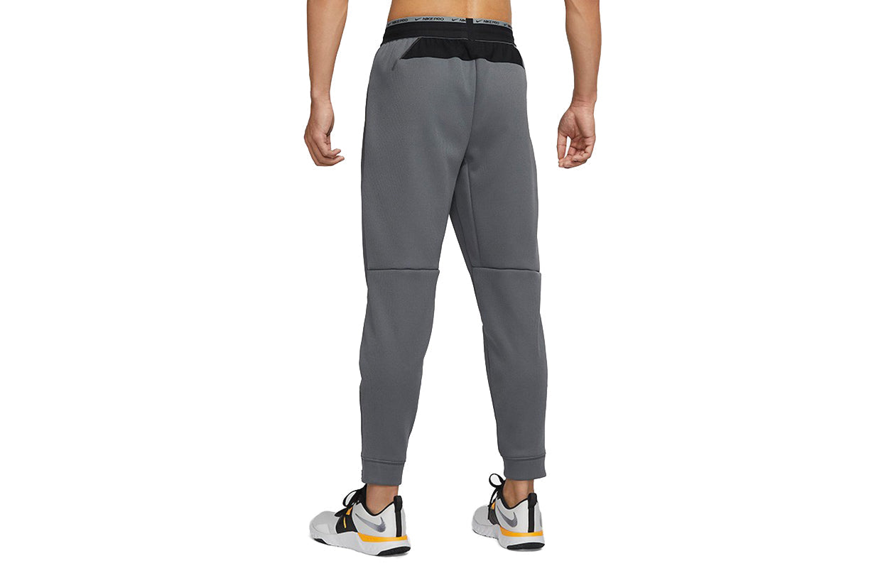 Men's Nike Np TF Turf Thrma Sphr Fleece Lined Stay Warm Sports Knit Bundle Feet Long Pants/Trousers Dark Grey DD2123-068