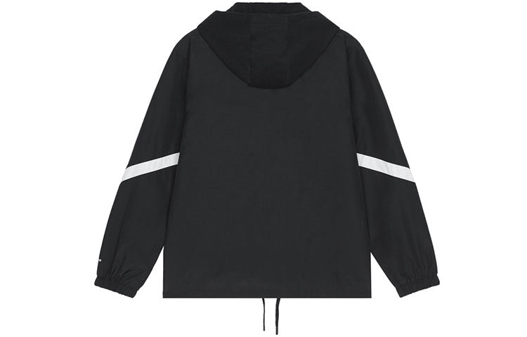 New Balance Men's New Balance Logo Alphabet Printing Contrasting Colors Hooded Jacket Black AMJ13361-BK