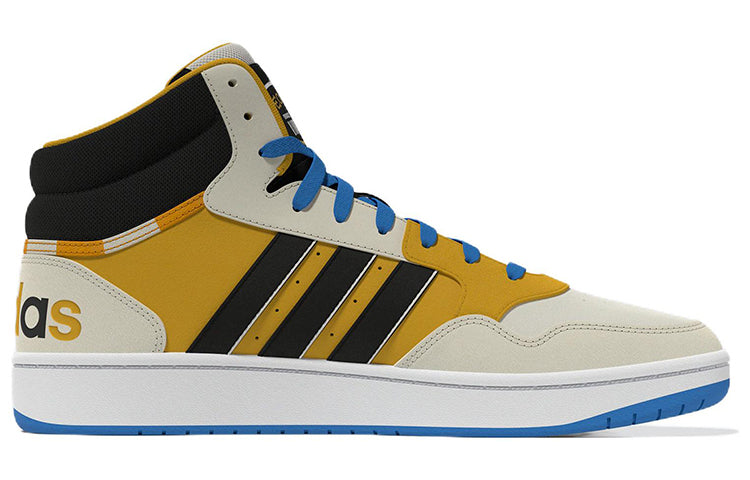 adidas Hoops 3.0 MID 'Creamwhite Yellow Blue' FZ6570