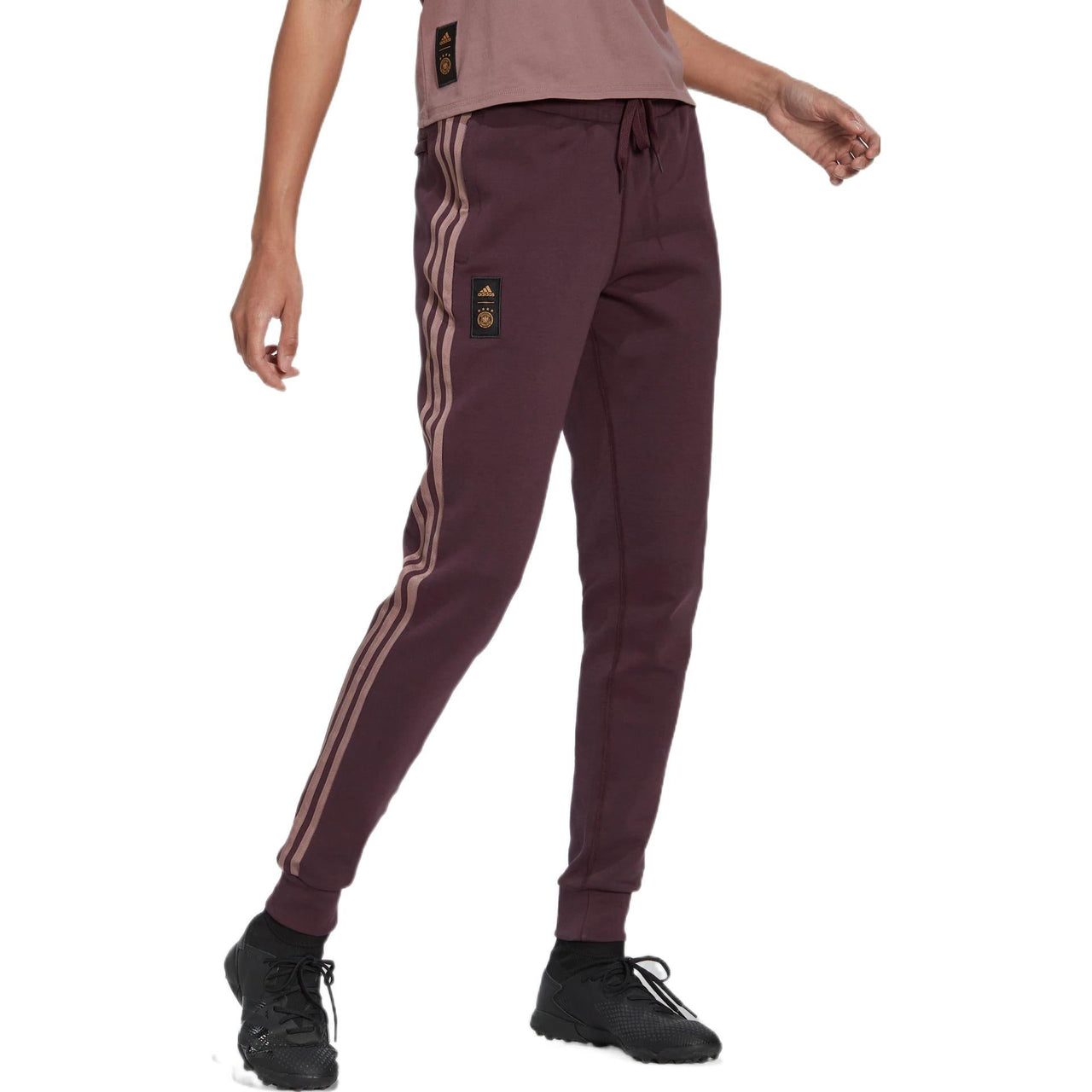 (WMNS) adidas Germany Sports Pants 'Burgundy' HF4059