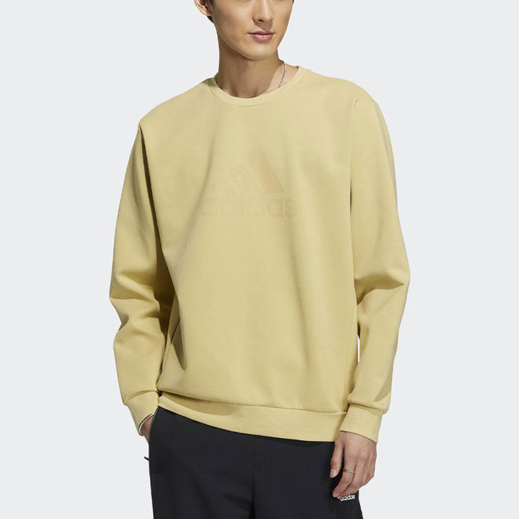 adidas Tech Logo Sweatshirt 'Tan' HY5840