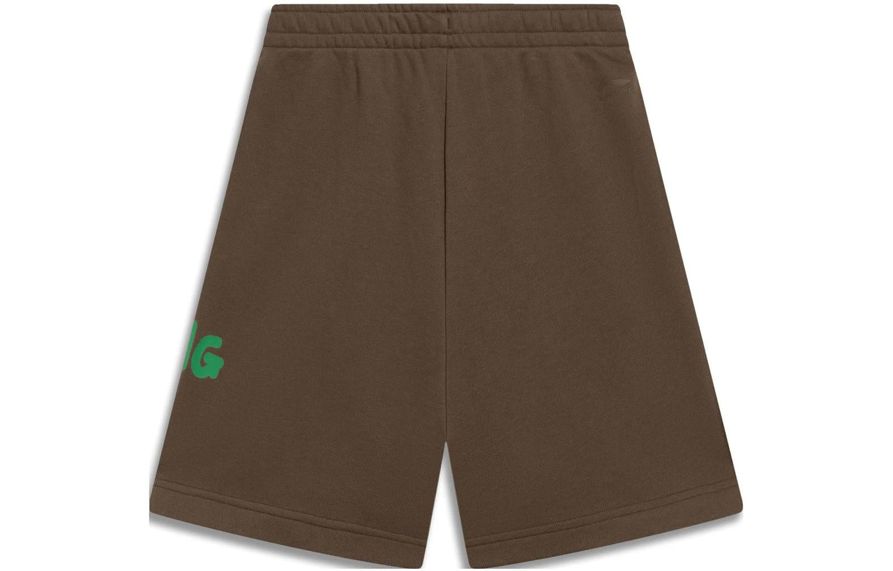 (WMNS) Li-Ning Graphic Shorts 'Brown' AKST664-4