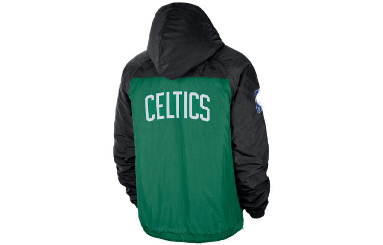 Nike NBA Premium Boston Celtics Casual Sports Splicing Hooded Jacket Green DM9933-010