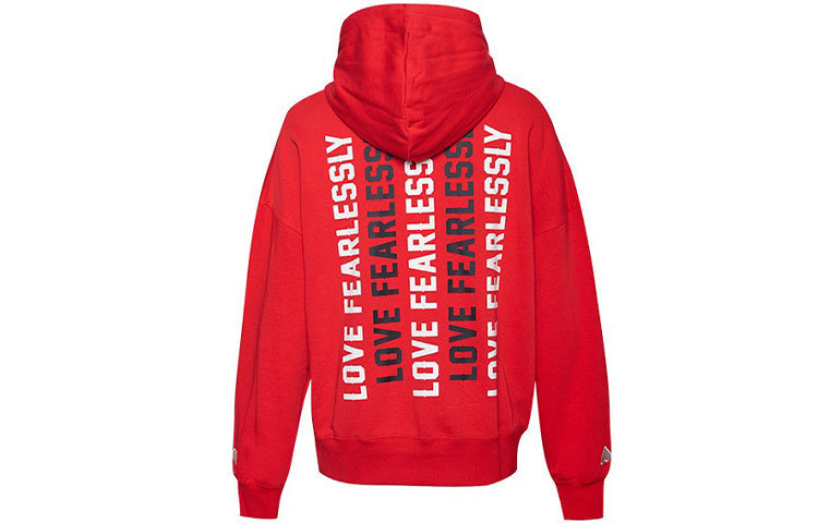 (WMNS) Converse Love The Progress 2.0 Oversized Pullover Hoodie 'Red' 10020734-A02