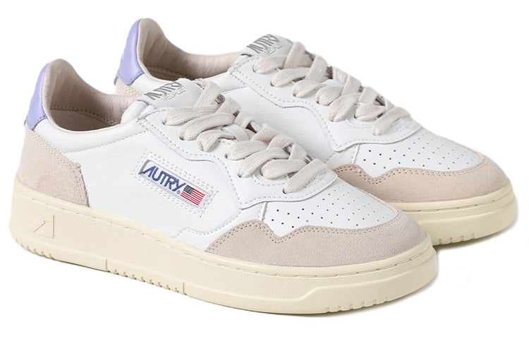 (WMNS) Autry Medalist Leather Low 'White Suede Lavender' AULW-LS53