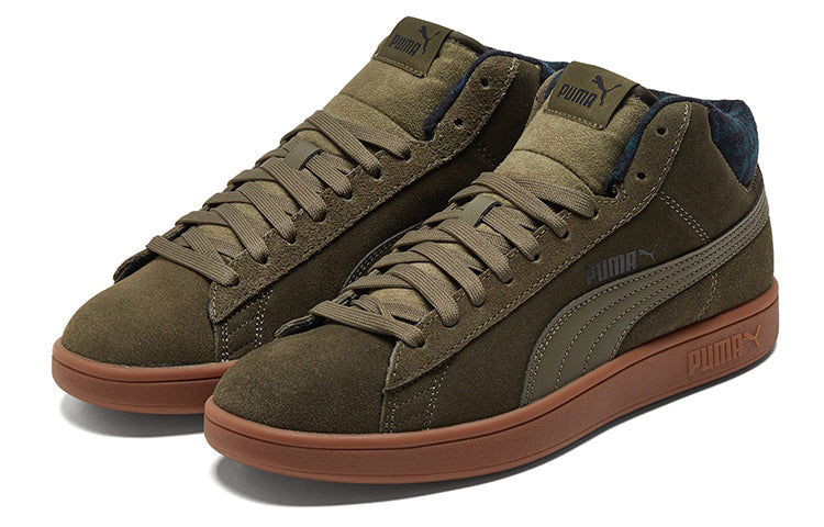 PUMA Smash v2 Mid WTR 'Plaid - Grape Leaf' 385174-03