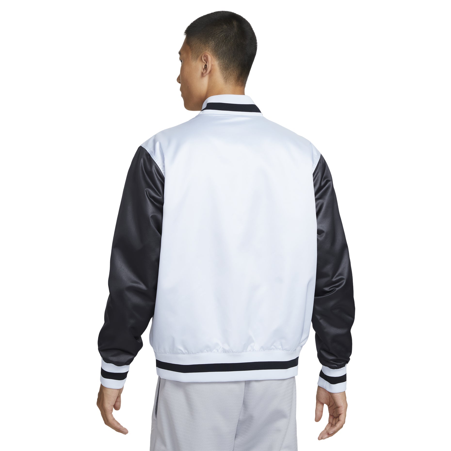 Nike DNA Therma-FIT Water-Repellent Basketball Jacket Asia Sizing 'Pure Platinum Black' FZ0663-043