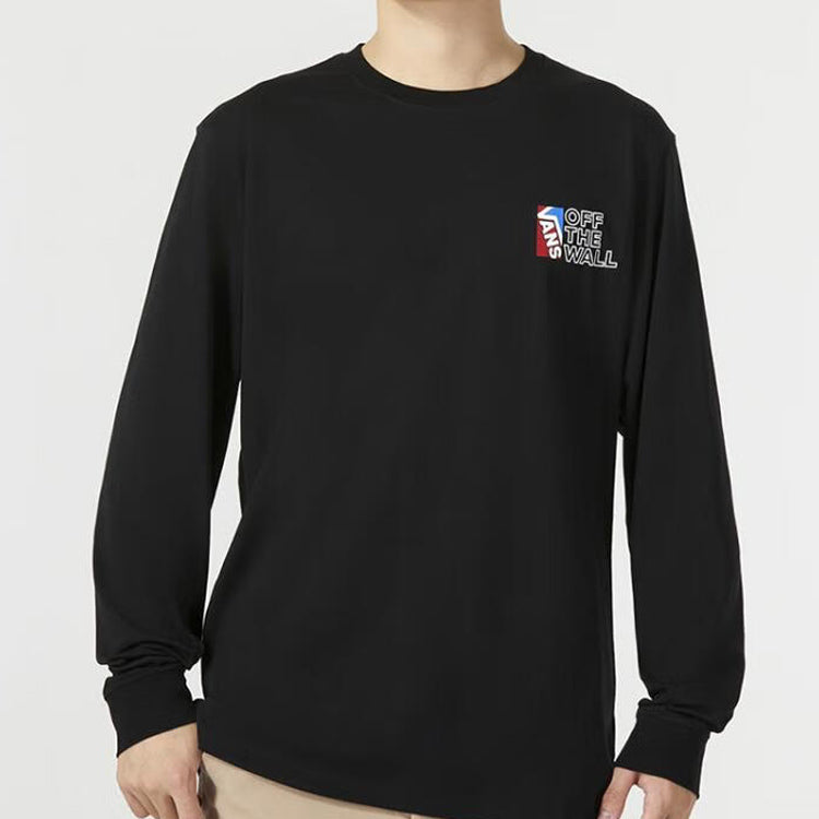 Vans Dimensions Long Sleeve T-Shirt 'Black' VN0A54NWBLK